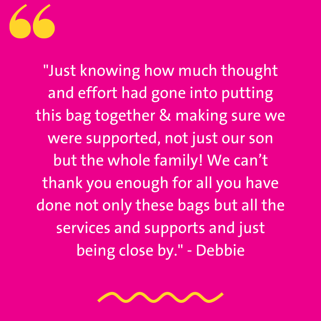 Hospital Support Pack - testimonial by Debbie