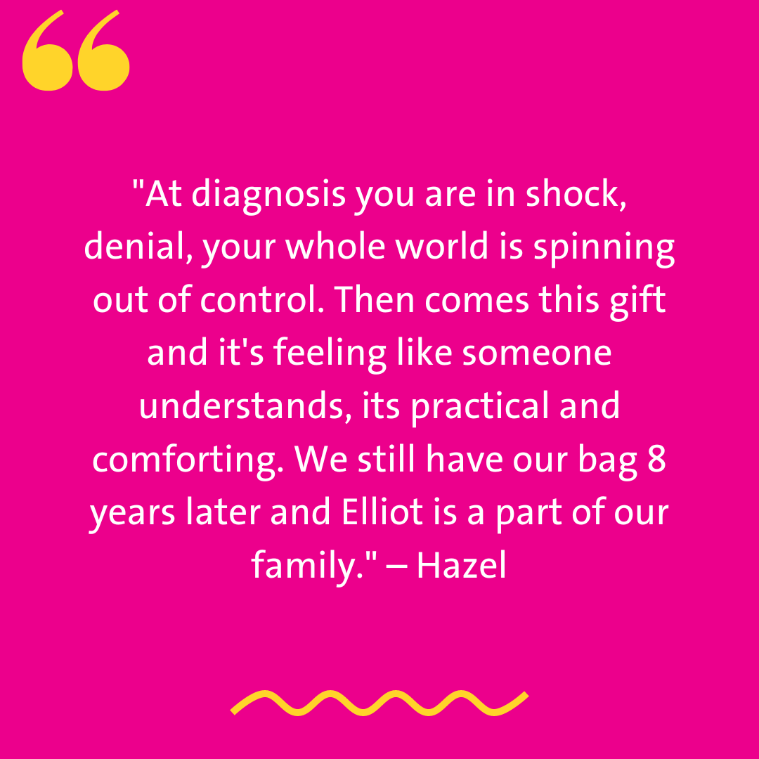 Hospital Support Pack - testimonial by Hazel