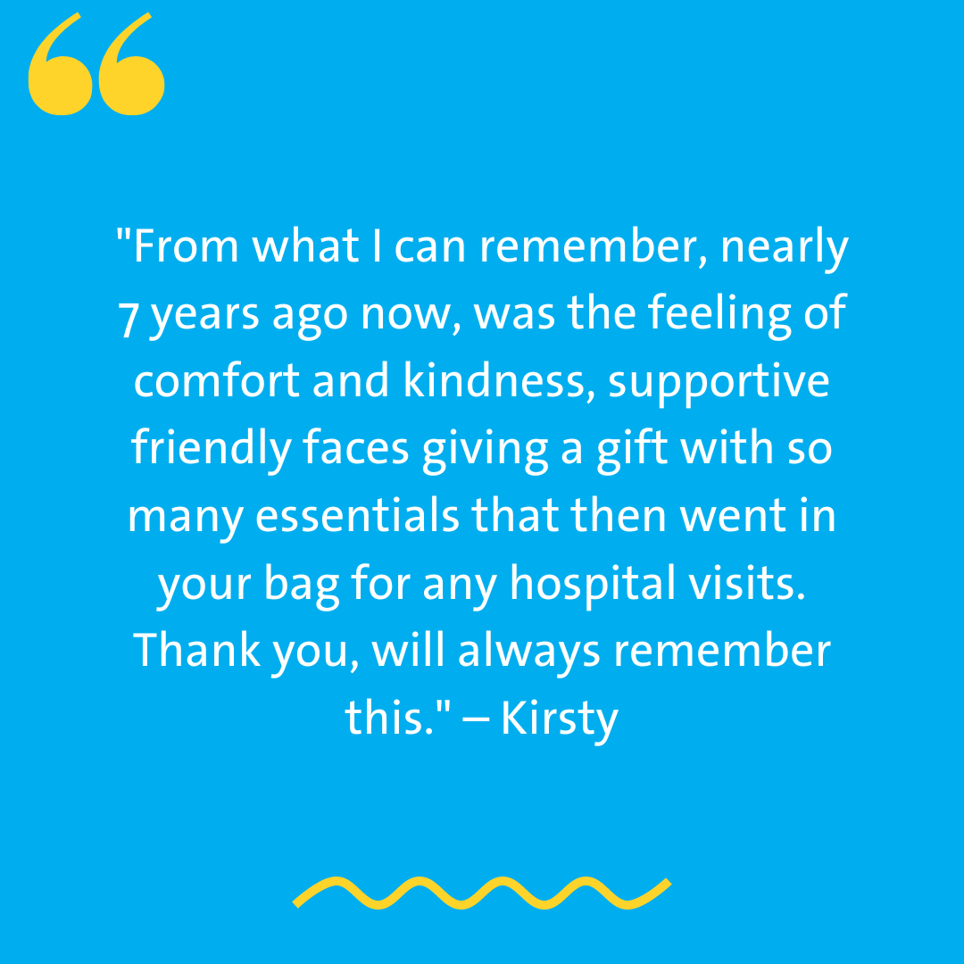 Hospital Support Pack - testimonial by Kirsty