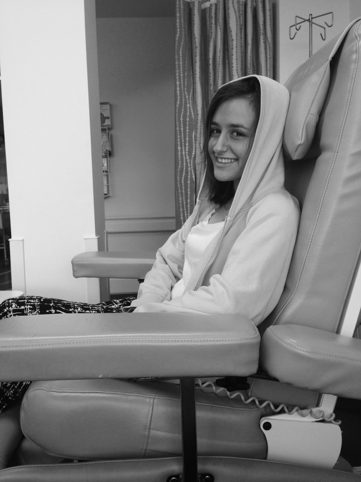 Vittoria having chemotherapy