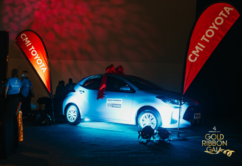 Car raffle supported by CMI Toyota