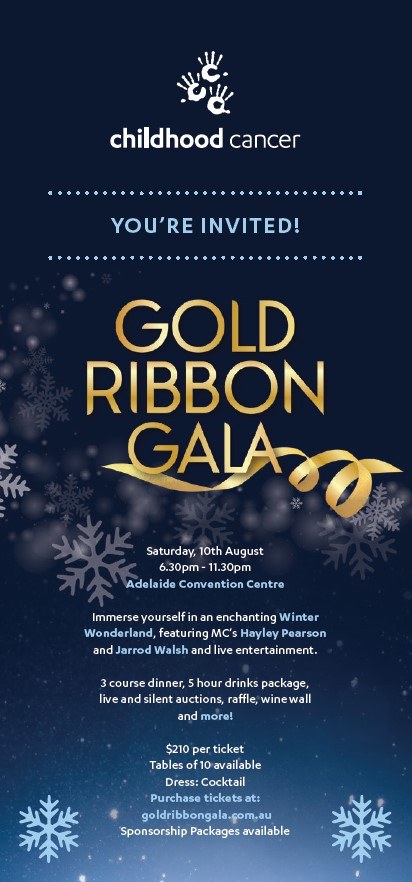 Gold Ribbon Gala 2024 invitation