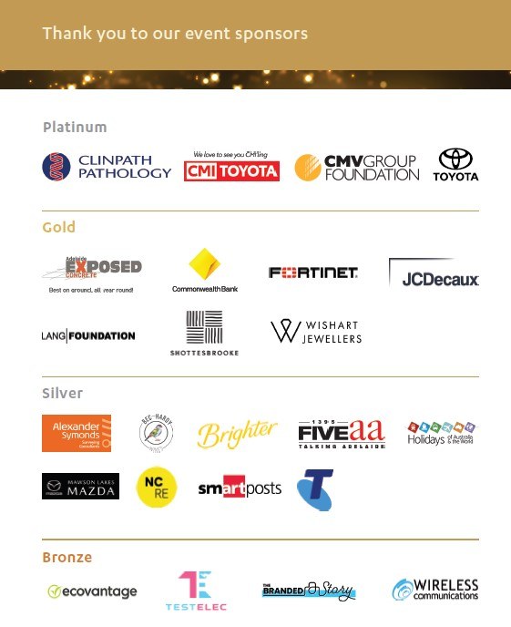 Gold Ribbon Gala 2022 sponsors